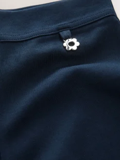 Next Bleu marine - Pantalons d'école extensibles à boutonnières en coton riche (3-16ans) Discount