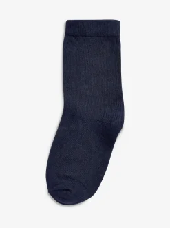 Next Bleu marine - 7{Paquet de chaussettes en coton riche