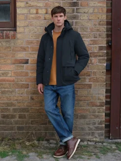 Next Bleu marine - Parka ThermoGen avec doublure en peau de mouton New