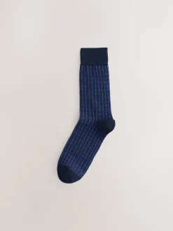 Next Bleu marine - Pattern Smart Socks 5 Pack