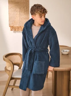 Next - Peignoirs en laine polaire (1.5-16ans) Bleu marine Discount