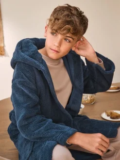 Next - Peignoirs en laine polaire (1.5-16ans) Bleu marine Discount