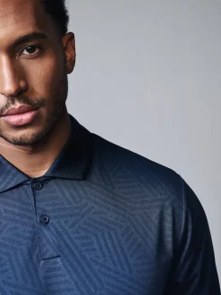 Next Bleu marine - Polos de golf Active Jacquard Hot