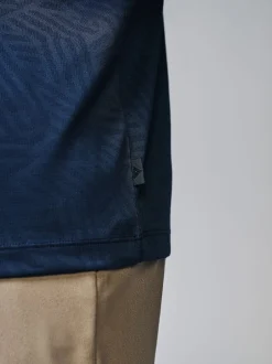 Next Bleu marine - Polos de golf Active Jacquard Hot