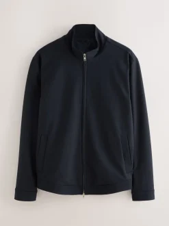 Next Bleu marine - Premium Smart Col cheminée zippé avec laine Best