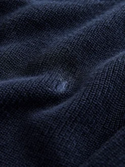 Next - Pull en maille col rond en coton (3-16ans) Bleu marine Online