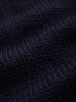 Next Bleu marine - Pulls look superposé en maille à col en V avec chemise Clearance