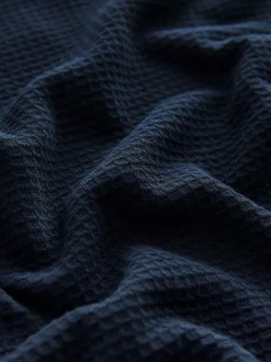 Next Bleu marine - Pyjama doux Gaufré Manches longues Sale