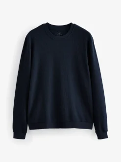 Next Bleu marine - Pyjama doux Gaufré Manches longues Sale