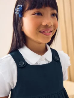 Next Bleu marine - Robe d'école à chasuble extensible en jersey (3-14ans) Discount