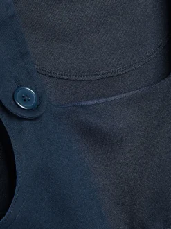 Next Bleu marine - Robe d'école à chasuble extensible en jersey (3-14ans) Discount