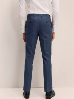 Next Bleu marine - Slim Fit (Slim Fit) - Pantalons extensibles à taille élastiquée Motionflex