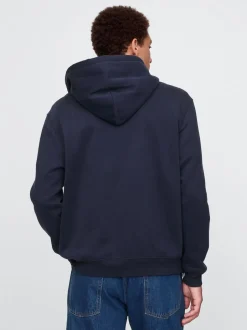 Gap Bleu marine - Sweat à capuche Vintage Soft Arch logo zippé Clearance