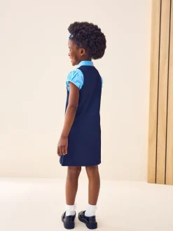 Next Bleu marine - Tablier d'écolier à fermeture éclair (3-14ans) New