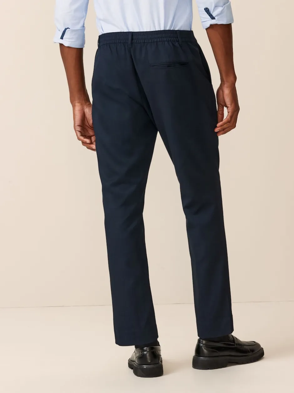 Next Bleu marine - Taille élastiquée Vêtement de survêtement élégant sur le devant uni Best