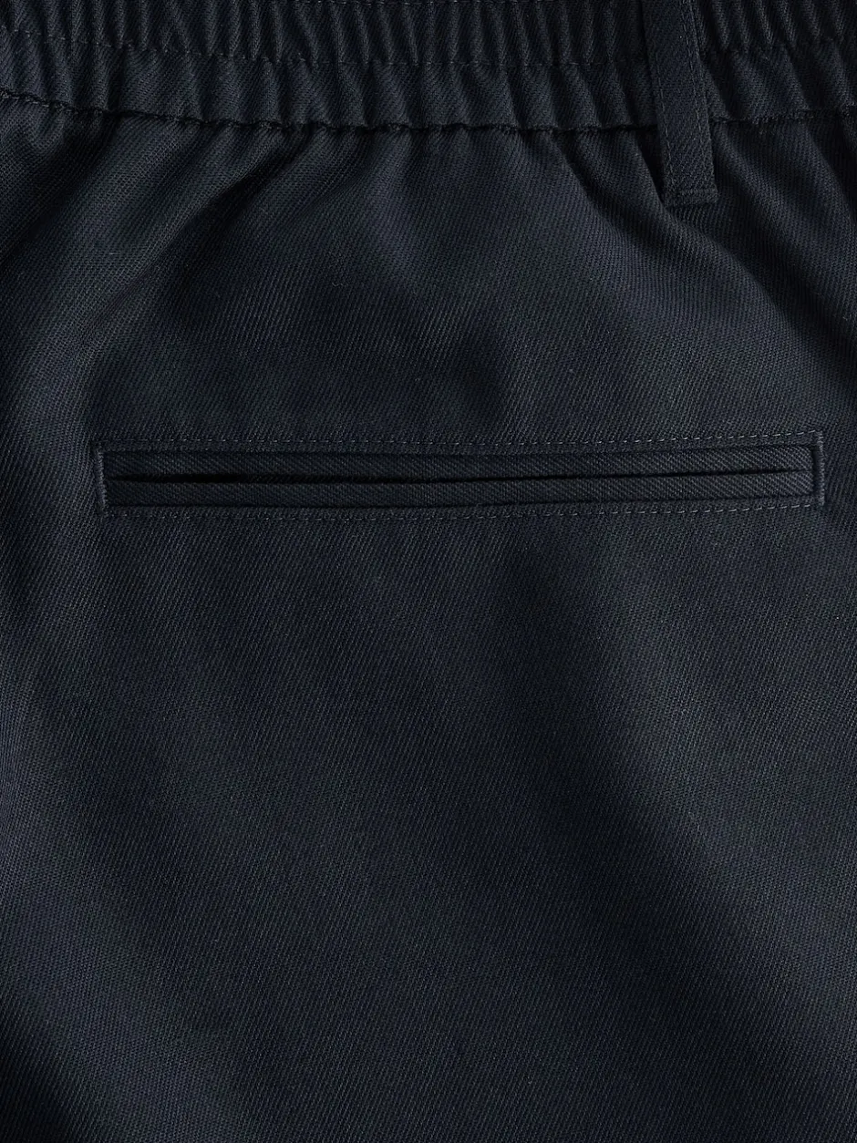 Next Bleu marine - Taille élastiquée Vêtement de survêtement élégant sur le devant uni Best