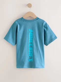 Next Bleu marine - T-shirt Minecraft à sequins (3-16ans) Outlet