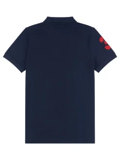 U.S. Polo Assn - . Coupe classique Mens Player 3 Pique 100% Cotton Polos Bleu marine Sale