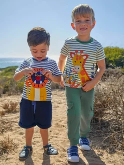 Jojo Maman Bébé Bleu marine & Vert kaki - Lot Cargos % Cotton Survêtement 100 2 Hot