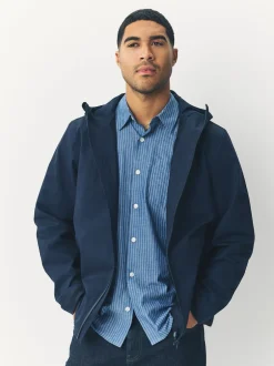 Next Bleu marine - Veste à capuche imperméable DryTech Outlet