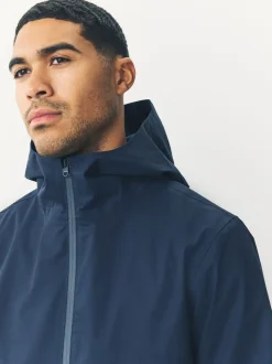 Next Bleu marine - Veste à capuche imperméable DryTech Outlet