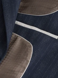 Next Bleu marine - Veste de Costume habillé à rayures en laine Blend Clearance