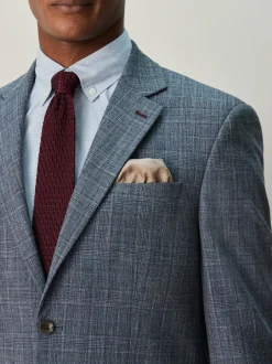 Next Bleu marine - Veste de costume à carreaux Coupe classique Hot