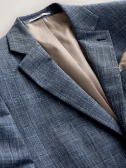 Next Bleu marine - Veste de costume à carreaux Coupe classique Hot