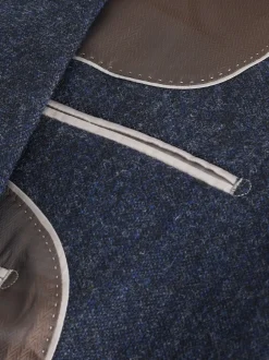 Next Bleu marine - Veste de costume habillé Abraham Moon en 100% laine britannique Donegal Sale