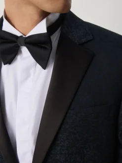 Next Bleu marine - Veste de costume coupe ajustée à motif jacquard Online