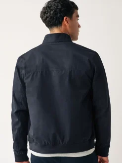 Next Bleu marine - Veste Harrington à doublure Imperméable À carreaux Online