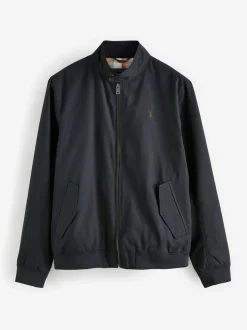 Next Bleu marine - Veste Harrington à doublure Imperméable À carreaux Online