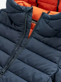 Next - Veste matelassée à capuche de poids moyen (3-17ans) Bleu marine Sale
