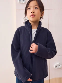 Next Bleu marine - Veste polaire zippée avec poches (3-16ans) Outlet