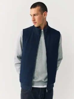 Next Bleu marine - Veste sans manche hybride zippée Hot