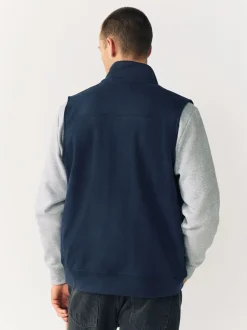 Next Bleu marine - Veste sans manche hybride zippée Hot
