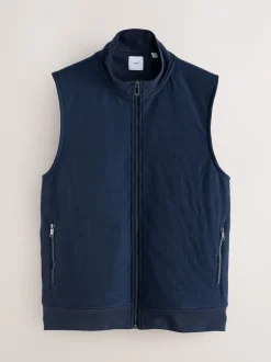 Next Bleu marine - Veste sans manche hybride zippée Hot