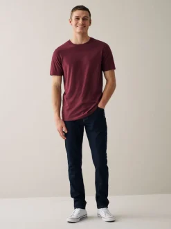 Next - Ajustement régulier - Lot de t-shirts essentiels en coton 6 Bleu marine/ Bleu sarcelle/ Blanc/ Noir/ Vert/ bordeaux Sale