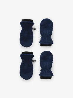 Next Bleu marine chiné - Moufles en polaire 2 Lot (3mois-6ans)