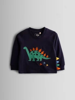 Jojo Maman Bébé Bleu marine dinosaure - Pyjama en jersey douillet Online
