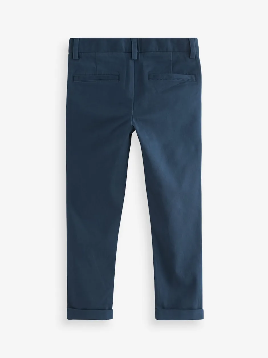 Next - Pantalon chino extensible (3-17ans) Bleu marine français Best