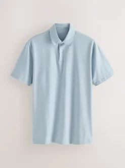 Next - Polo en jersey Manches courtes 3 Pack Bleu marine géométrique Best