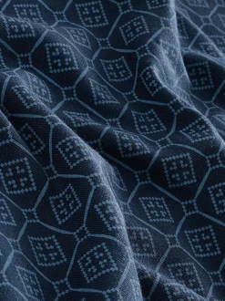 Next - Polo en jersey Manches courtes 3 Pack Bleu marine géométrique Best