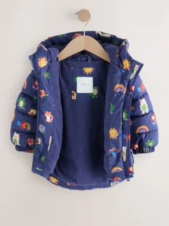 Next bleu marine imprimé personnage - Résistant à la douche en polaire Doudounes ( mois3-7ans) New