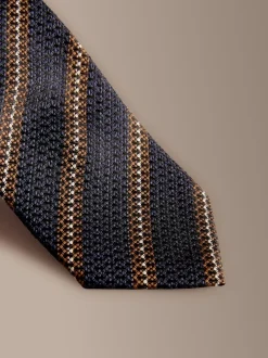 Next Bleu marine/ marron - Signature Silk Tie Discount