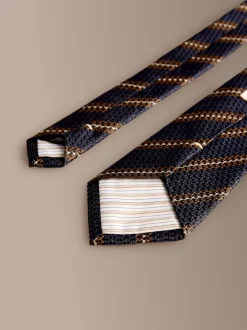 Next Bleu marine/ marron - Signature Silk Tie Discount