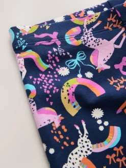 Next - Leggings (3-16ans) Bleu marine motif licorne Discount