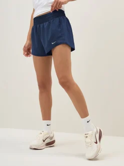 Nike - Un short Dri-FIT Mid Rise 3 pouces doublé Bleu marine nocturne Sale