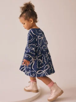Next - Robe de survêtement (3mths-7yrs) Bleu marine nœud New
