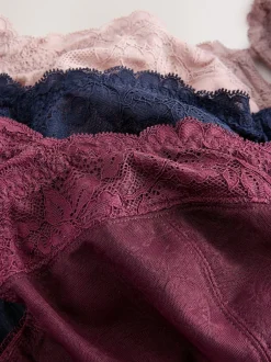 Next Bleu marine/baie/rose - LotDD de soutiens-gorge à armatures à armatures sans rembourrage en dentelle 3